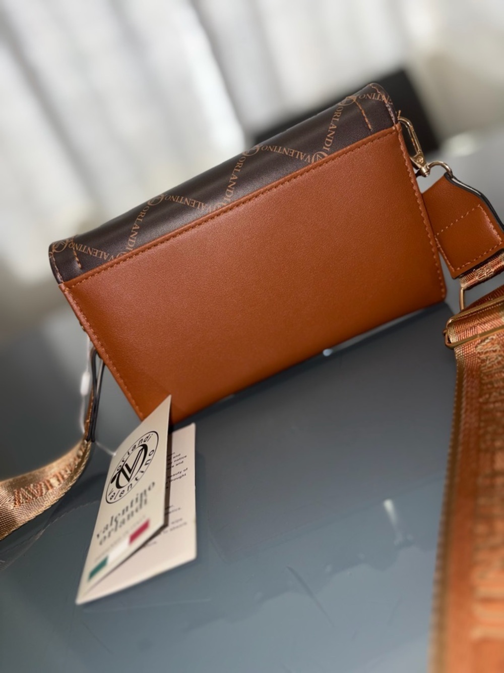 Valentino Orlandi Vegan Leather Crossbody Bag - Picture 3 of 12